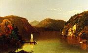 Moore, Albert Joseph Setting Sail on a Lake in the Adirondacks oil on canvas